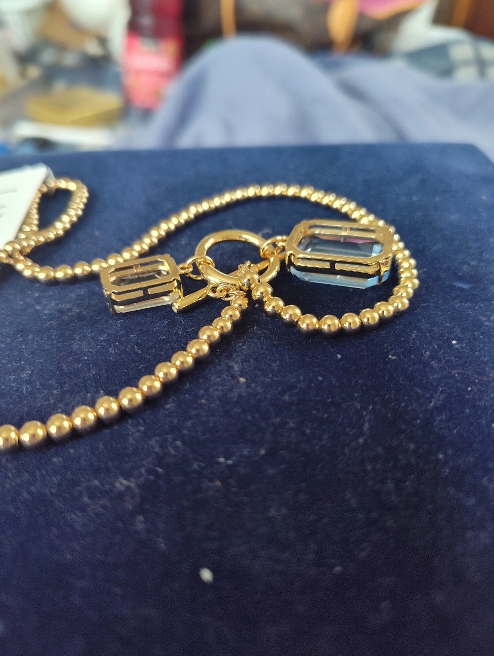 Ralph Lauren Gold Toggle Necklace - Picture 8 of 10